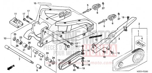 BRAS OSCILLANT (CBR600RR3/4) CBR600RR3 de 2003